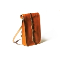 Светло-коричневый кожаный рюкзак под документы и небольшой ноутбук Long River BP-030