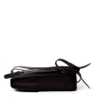 Большой кожаный рюкзак черного цвета под документы и небольшой ноутбук Long River BR-020. Вид 4.