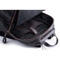 Черный большой рюкзак из кожи с гладкой фактурой Long River BM-020. Вид 7.