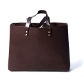 Большая сумка шоппер из кожи коричневого цвета Long River SD-010