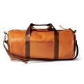 Светло коричневая дорожная сумка из кожи для путешествий и фитнеса Long River DF-030