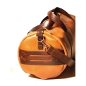 Светло коричневая дорожная сумка из кожи для путешествий и фитнеса Long River DF-030. Вид 6.