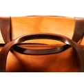 Светло коричневая дорожная сумка из кожи для путешествий и фитнеса Long River DF-030. Вид 8.