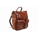 Ретро-рюкзак из кожи буйвола коричневого цвета Ashwood Leather Rucksack Chestnut Brown. Вид 2.