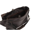 Кожаная сумка через плечо с большими карманами Ashwood Leather Pedro Dark Brown. Вид 3.
