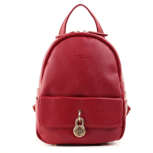 Небольшой рюкзак из кожи красного цвета Fiato 1130