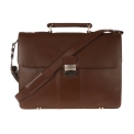Кожаный портфель коричневого цвета на металлических ножках Visconti Warwick 01775 Brown