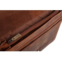 Коричневая кожаная сумка через плечо среднего размера Visconti Harvard 16025 oil tan. Вид 2.