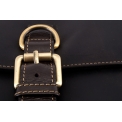 Маленькая кожаная сумка через плечо шоколадного цвета Visconti Link 16011 Oil brown mocca. Вид 4.