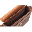 Сумка-планшет небольшого размера из промасленной кожи Visconti Roca 18722 Oil Tan. Вид 4.