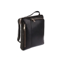 Черная сумка планшет из кожи  под iPad Visconti Roy ML20 (M) Black. Вид 2.
