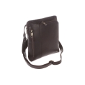 Коричневая кожаная сумка планшет  для переноски iPad Visconti Roy ML20 (M) Brown. Вид 2.