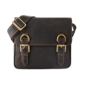 Кожаная сумка через плечо темно-коричневого цвета Visconti Rumba 16012 mocco