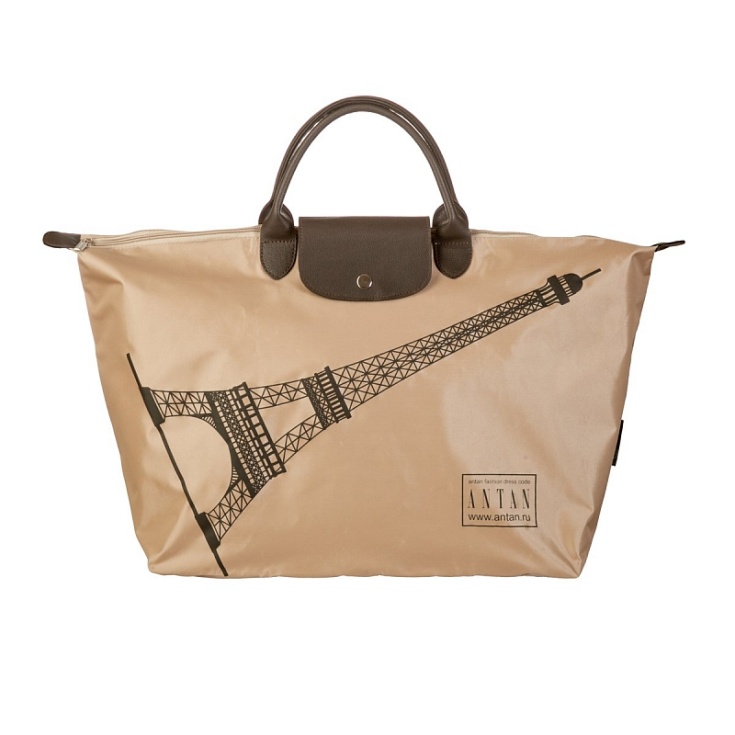 Сумка дорожная beige ANTAN 175 Eiffel tower beige