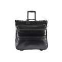 Черный кожаный портплед для одежды на колесиках с удобной ручкой Ashwood Leather 63421 Black