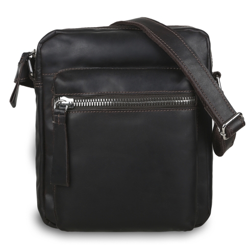 Повседневная сумка-планшет темно-коричневого цвета из кожи Ashwood Leather 1661 Brown