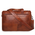 Деловая сумка из кожи орехового цвета Ashwood Leather 1662 Chestnut. Вид 2.