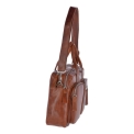 Деловая сумка из кожи орехового цвета Ashwood Leather 1662 Chestnut. Вид 4.