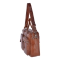 Деловая сумка из кожи орехового цвета Ashwood Leather 1662 Chestnut. Вид 5.