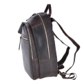 Рюкзак темно-коричневого цвета из кожи с гладкой фактурой Ashwood Leather 1663 Brown. Вид 2.