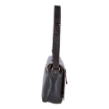 Темно-коричневая сумка через плечо из кожи Ashwood Leather 1664 Brown. Вид 4.