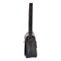 Темно-коричневая сумка через плечо из кожи Ashwood Leather 1664 Brown. Вид 5.