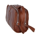 Кожаный несессер орехового цвета Ashwood Leather 1667 Chestnut. Вид 2.