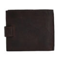 Портмоне из кожи темно-коричневого цвета Ashwood Leather 1780 Brown. Вид 2.