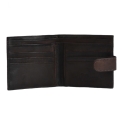 Портмоне из кожи темно-коричневого цвета Ashwood Leather 1780 Brown. Вид 3.