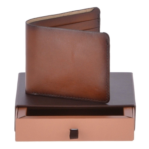 Раскладное портмоне светло-коричневого цвета из кожи Ashwood Leather 1993 Tan