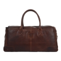 Дорожная сумка коньячного цвета из кожи Ashwood Leather 4556 Tan