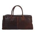 Дорожная сумка коньячного цвета из кожи Ashwood Leather 4556 Tan. Вид 3.