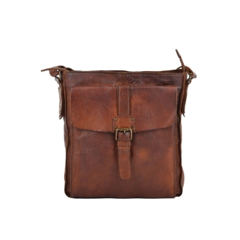 Кожаная сумка через плечо светло-коричневого цвета Ashwood Leather 7994 Rust
