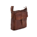 Кожаная сумка через плечо светло-коричневого цвета Ashwood Leather 7994 Rust. Вид 2.
