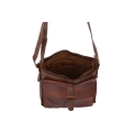 Кожаная сумка через плечо светло-коричневого цвета Ashwood Leather 7994 Rust. Вид 4.
