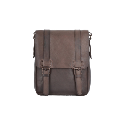 Повседневная сумка через плечо из кожи коричневого цвета Ashwood Leather 7995 Brown