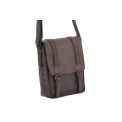 Повседневная сумка через плечо из кожи коричневого цвета Ashwood Leather 7995 Brown. Вид 3.
