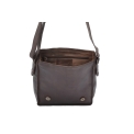 Повседневная сумка через плечо из кожи коричневого цвета Ashwood Leather 7995 Brown. Вид 4.