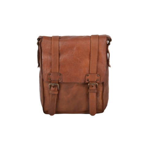 Небольшая светло-коричневая сумка через плечо из кожи Ashwood Leather 7995 Rust