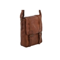 Небольшая светло-коричневая сумка через плечо из кожи Ashwood Leather 7995 Rust. Вид 3.