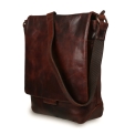 Небольшая сумка через плечо из коричневой кожи  10.1 Ashwood Leather Adam Vintage Tan. Вид 2.
