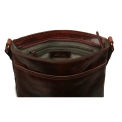 Небольшая сумка через плечо из коричневой кожи  10.1 Ashwood Leather Adam Vintage Tan. Вид 3.