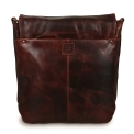Небольшая сумка через плечо из коричневой кожи  10.1 Ashwood Leather Adam Vintage Tan. Вид 4.