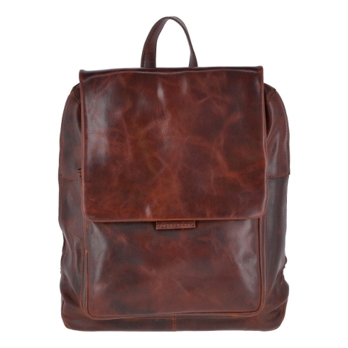 Кожаный рюкзак коричневого цвета с легким глянцем Ashwood Leather Fred Vintage Tan