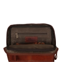 Светло-коричневая кожаная сумка планшет на молнии Ashwood Leather G-33 Tan. Вид 5.