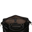 Черная деловая сумка из кожи  для ноутбука Ashwood Leather G-34 Black. Вид 5.