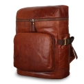 Рюкзак из кожи коричневого цвета Ashwood Leather G-35 Tan. Вид 3.
