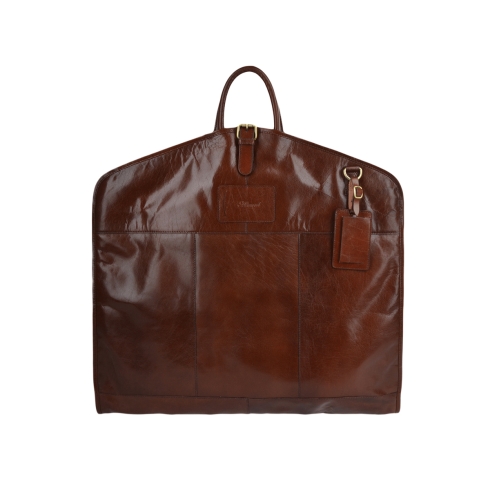 Кожаный портплед орехового цвета для перевозки костюма Ashwood Leather Harper Chestnut Brown