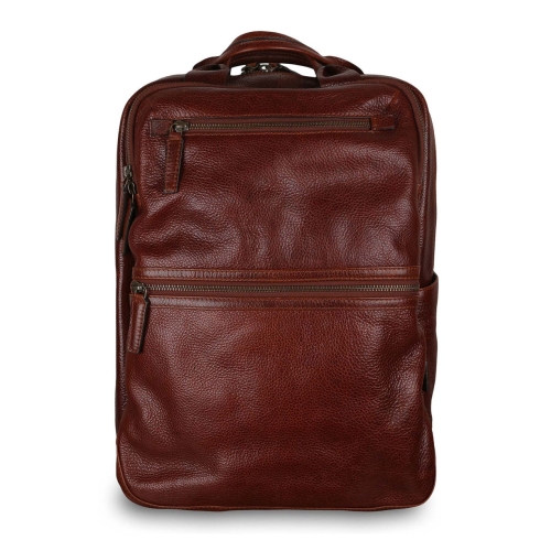 Рюкзак из кожи коричневого цвета  на молнии Ashwood Leather Jordan Chestnut