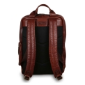 Рюкзак из кожи коричневого цвета  на молнии Ashwood Leather Jordan Chestnut. Вид 2.